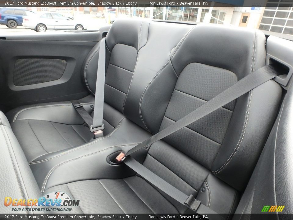 2017 Ford Mustang EcoBoost Premium Convertible Shadow Black / Ebony Photo #12