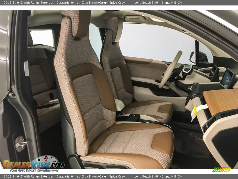 Giga Brown/Carum Spice Grey Interior - 2018 BMW i3 with Range Extender Photo #2