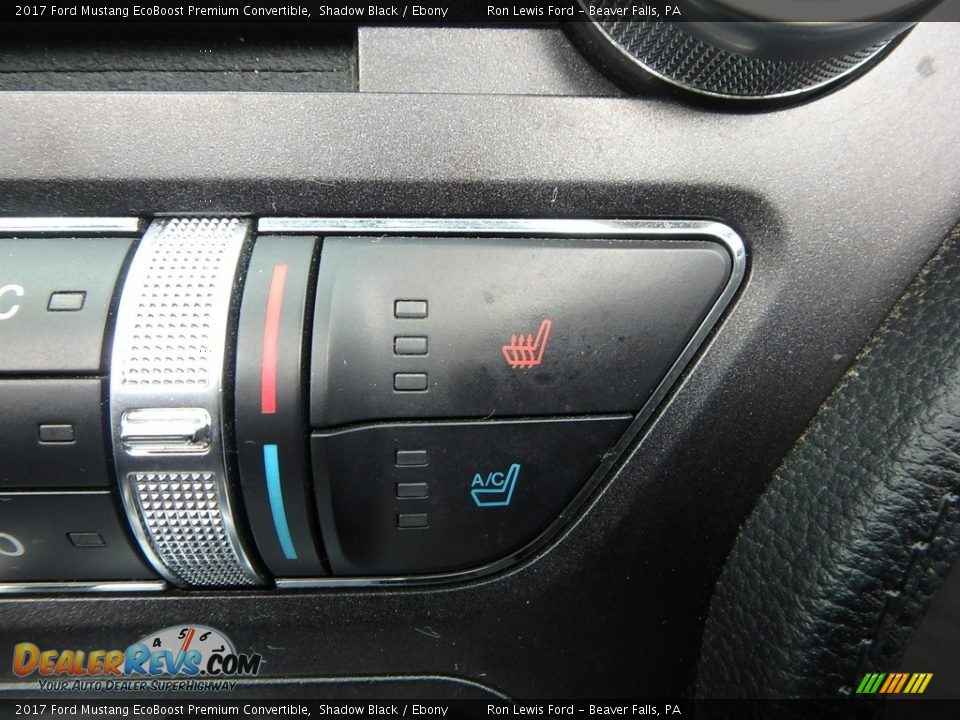 2017 Ford Mustang EcoBoost Premium Convertible Shadow Black / Ebony Photo #18