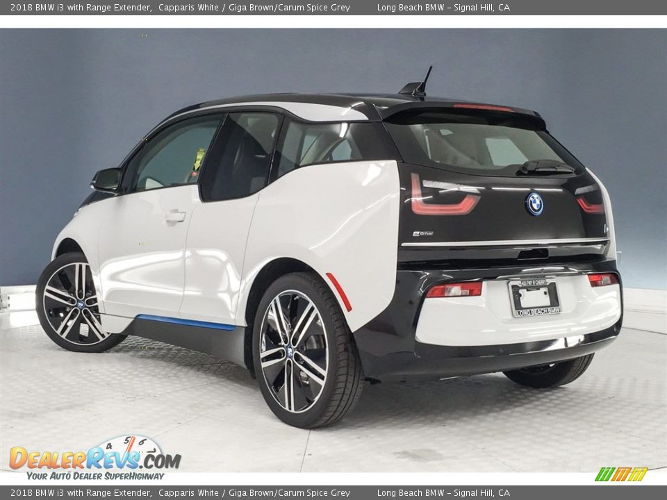2018 BMW i3 with Range Extender Capparis White / Giga Brown/Carum Spice Grey Photo #3