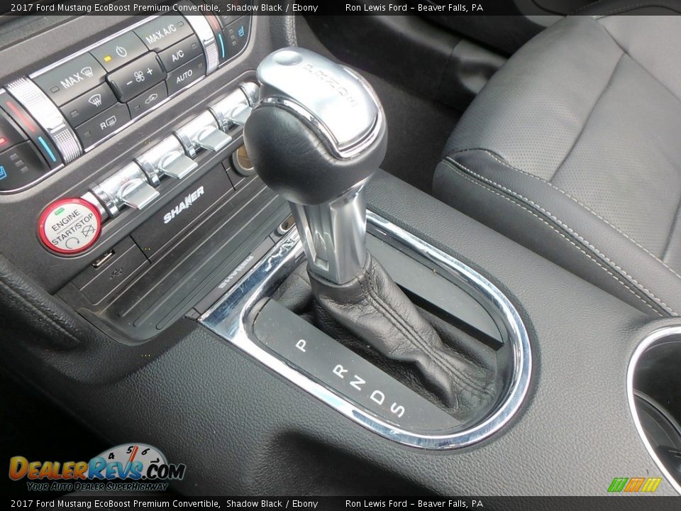 2017 Ford Mustang EcoBoost Premium Convertible Shadow Black / Ebony Photo #19