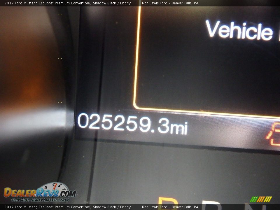 2017 Ford Mustang EcoBoost Premium Convertible Shadow Black / Ebony Photo #20