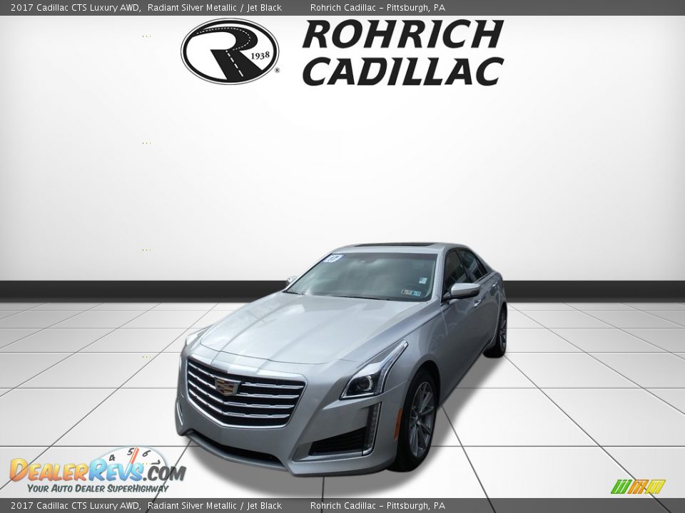 2017 Cadillac CTS Luxury AWD Radiant Silver Metallic / Jet Black Photo #1
