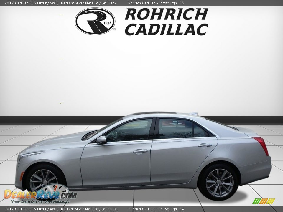 2017 Cadillac CTS Luxury AWD Radiant Silver Metallic / Jet Black Photo #2