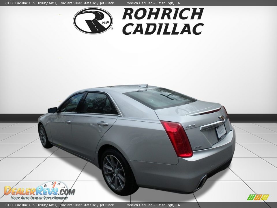 2017 Cadillac CTS Luxury AWD Radiant Silver Metallic / Jet Black Photo #3