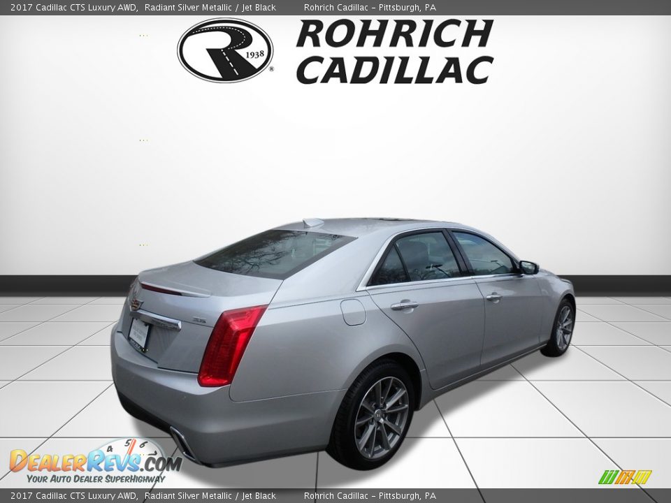 2017 Cadillac CTS Luxury AWD Radiant Silver Metallic / Jet Black Photo #5