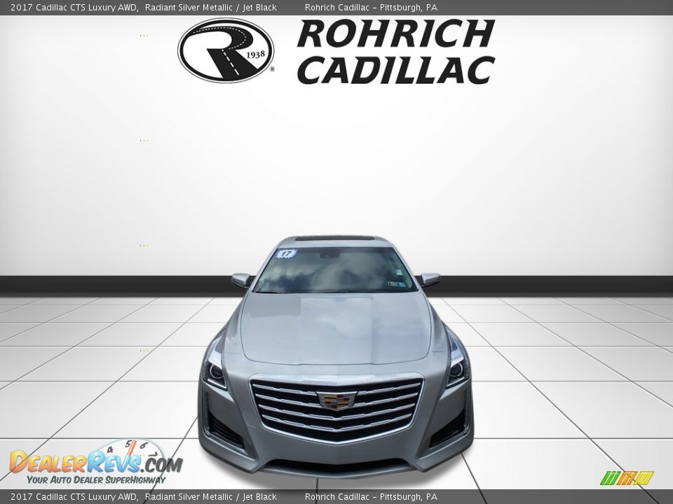 2017 Cadillac CTS Luxury AWD Radiant Silver Metallic / Jet Black Photo #8