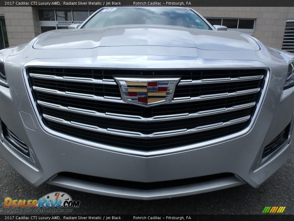 2017 Cadillac CTS Luxury AWD Radiant Silver Metallic / Jet Black Photo #9
