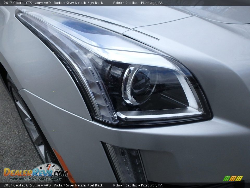 2017 Cadillac CTS Luxury AWD Radiant Silver Metallic / Jet Black Photo #10