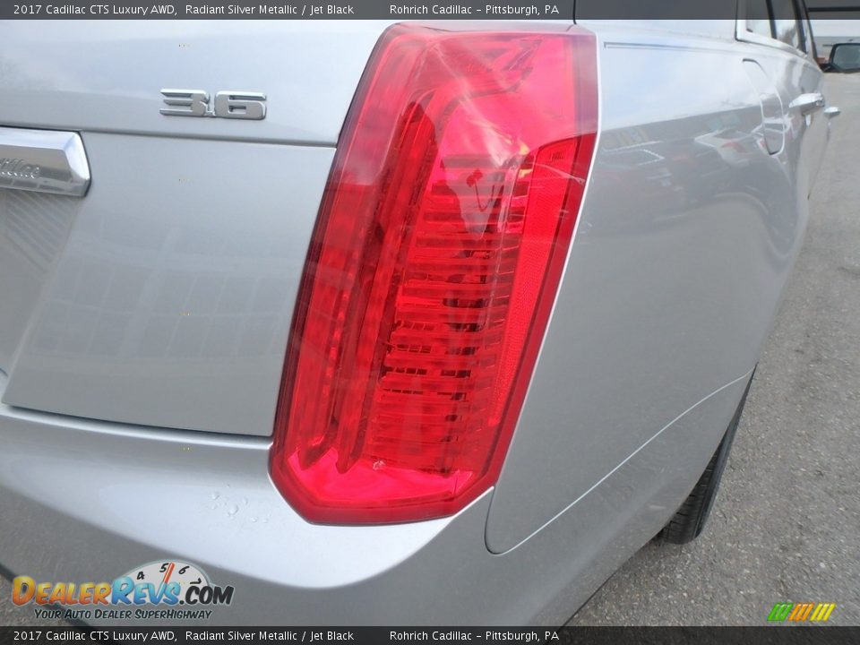 2017 Cadillac CTS Luxury AWD Radiant Silver Metallic / Jet Black Photo #11