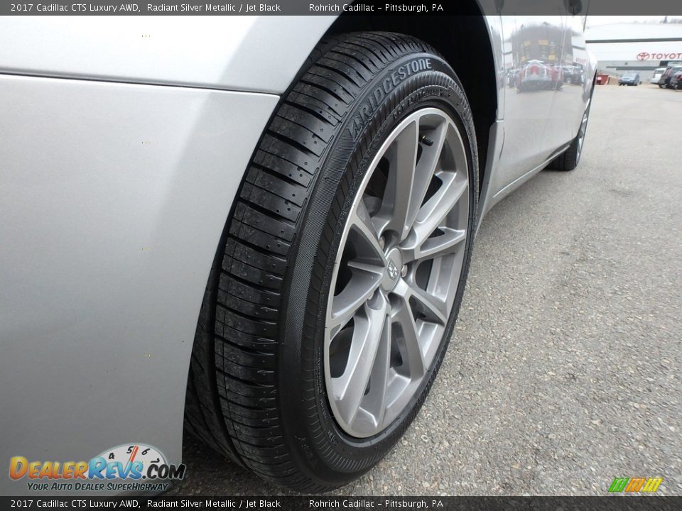 2017 Cadillac CTS Luxury AWD Radiant Silver Metallic / Jet Black Photo #12