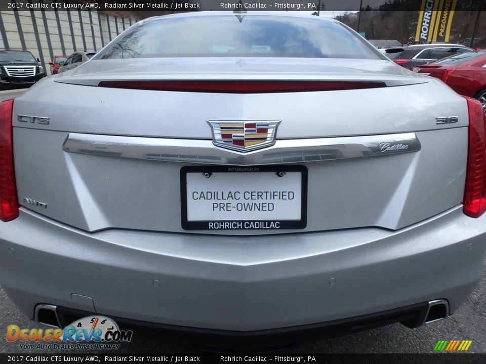 2017 Cadillac CTS Luxury AWD Radiant Silver Metallic / Jet Black Photo #13