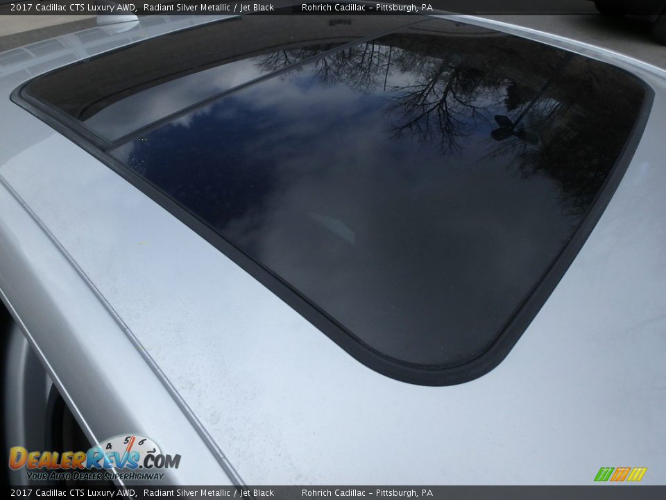 2017 Cadillac CTS Luxury AWD Radiant Silver Metallic / Jet Black Photo #14