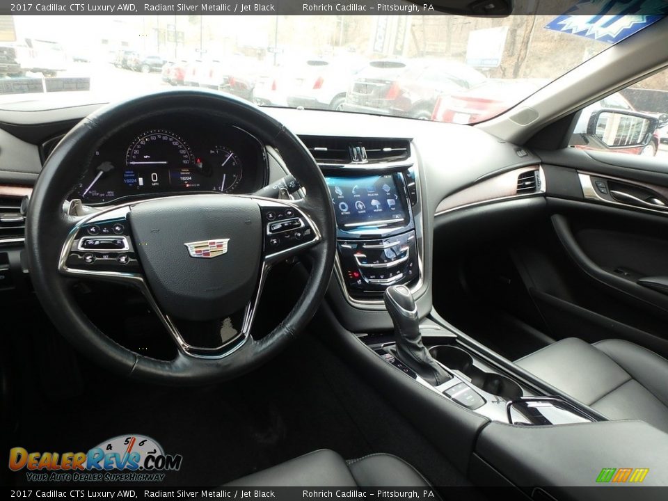 2017 Cadillac CTS Luxury AWD Radiant Silver Metallic / Jet Black Photo #16