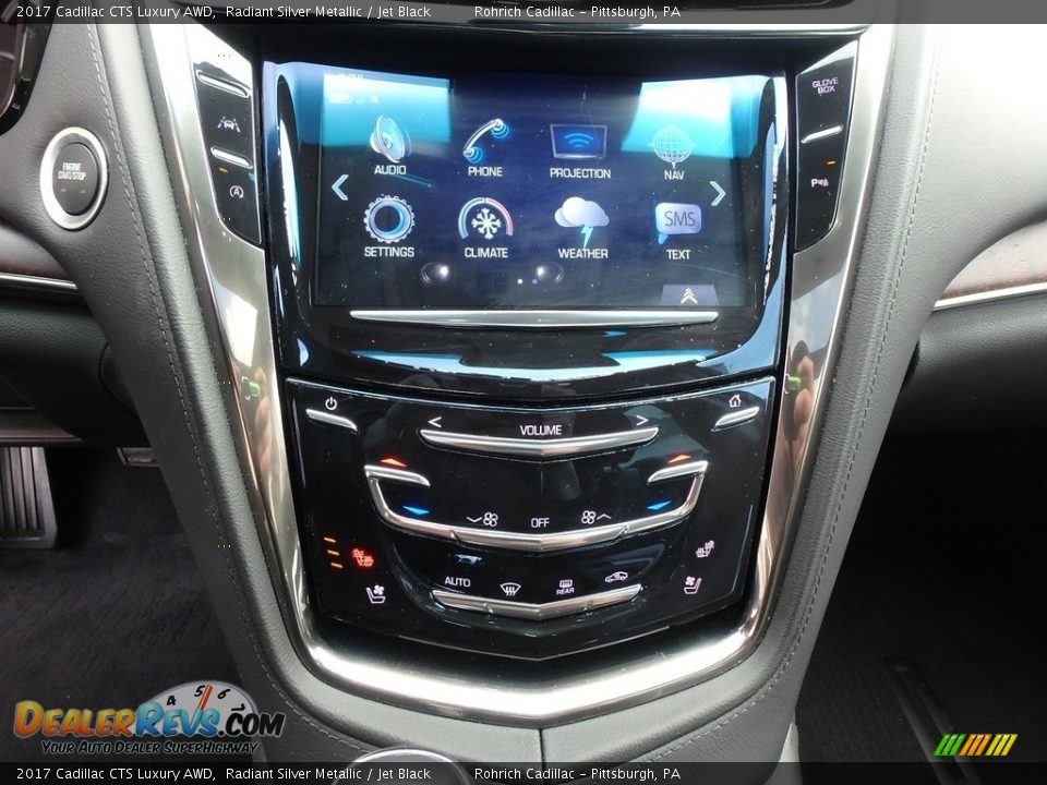 2017 Cadillac CTS Luxury AWD Radiant Silver Metallic / Jet Black Photo #18
