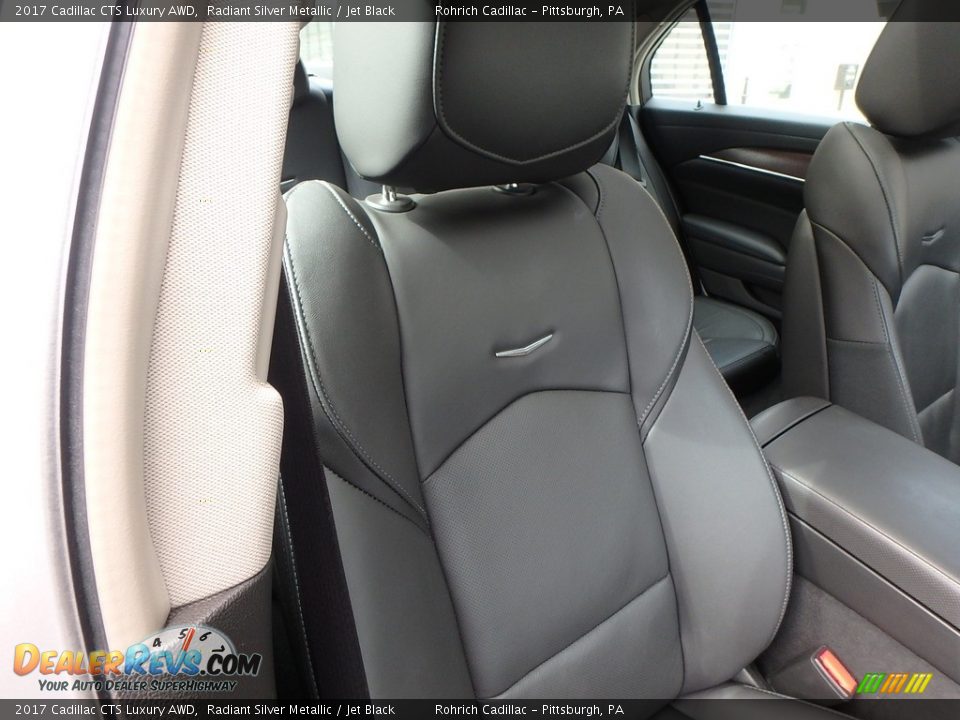 2017 Cadillac CTS Luxury AWD Radiant Silver Metallic / Jet Black Photo #19