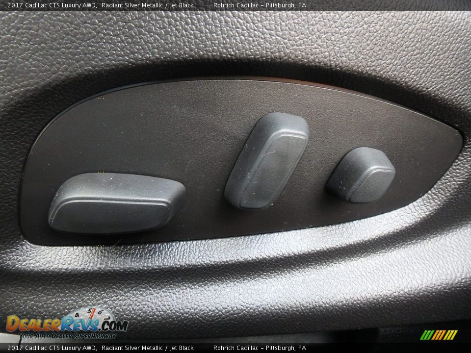 2017 Cadillac CTS Luxury AWD Radiant Silver Metallic / Jet Black Photo #23