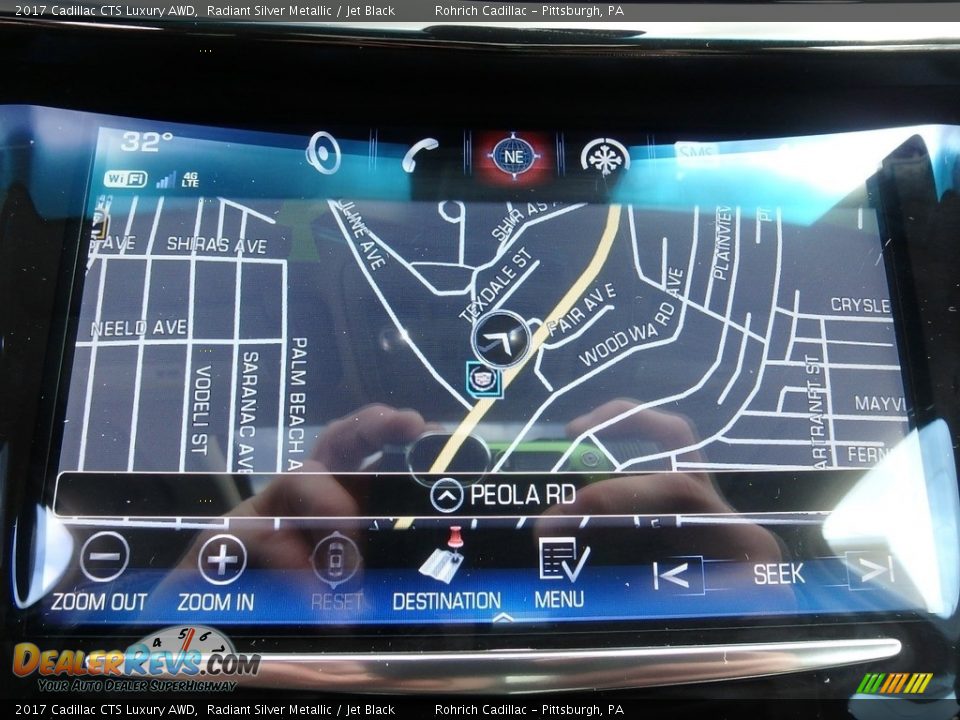 2017 Cadillac CTS Luxury AWD Radiant Silver Metallic / Jet Black Photo #24