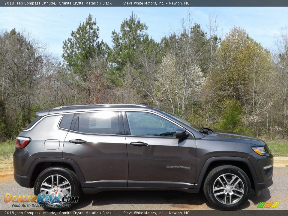 2018 Jeep Compass Latitude Granite Crystal Metallic / Black Photo #5