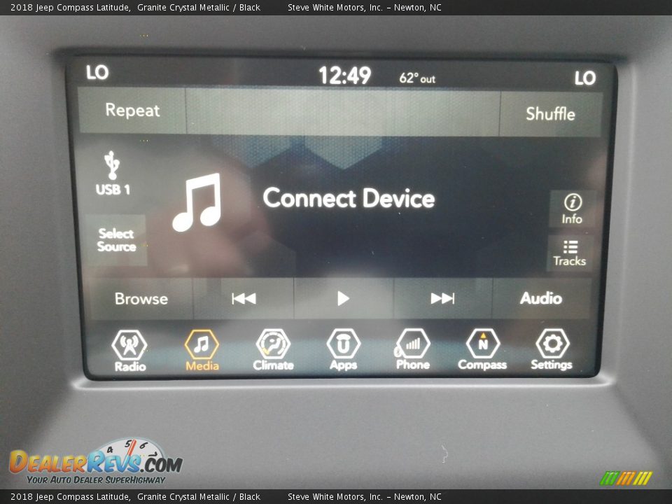2018 Jeep Compass Latitude Granite Crystal Metallic / Black Photo #21
