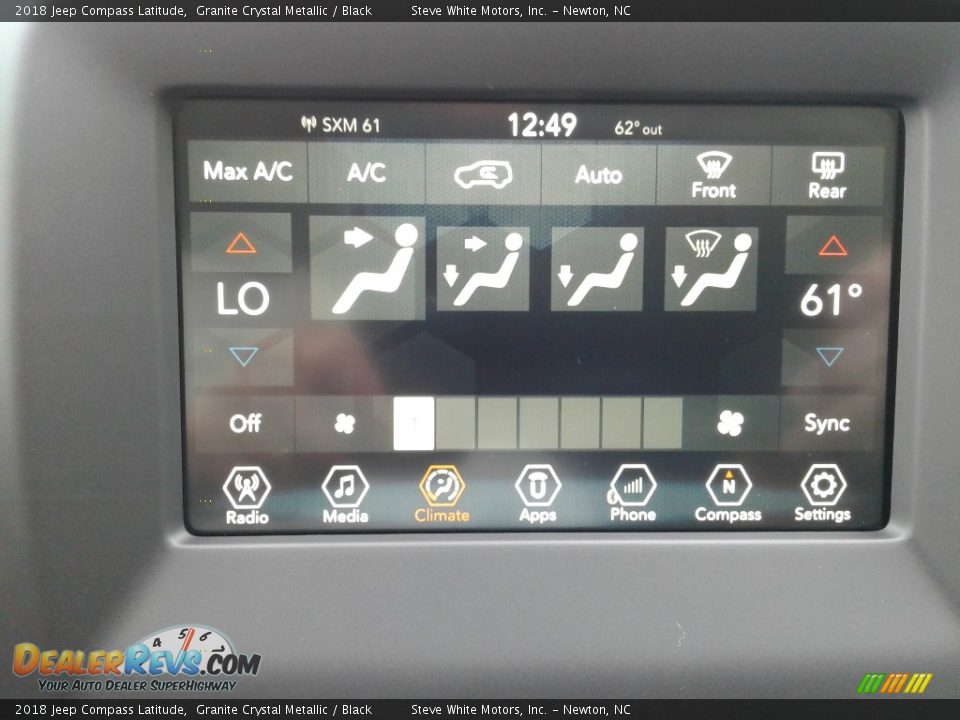 2018 Jeep Compass Latitude Granite Crystal Metallic / Black Photo #23