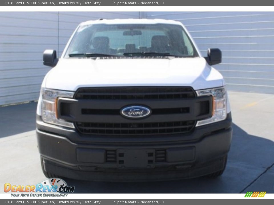 2018 Ford F150 XL SuperCab Oxford White / Earth Gray Photo #2