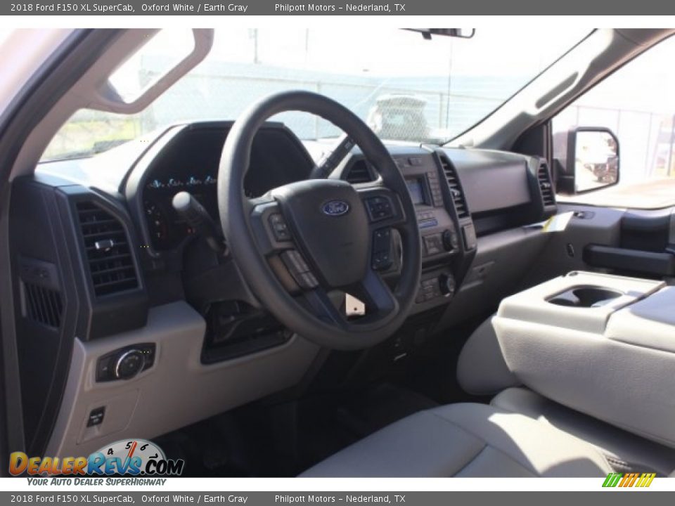 2018 Ford F150 XL SuperCab Oxford White / Earth Gray Photo #12