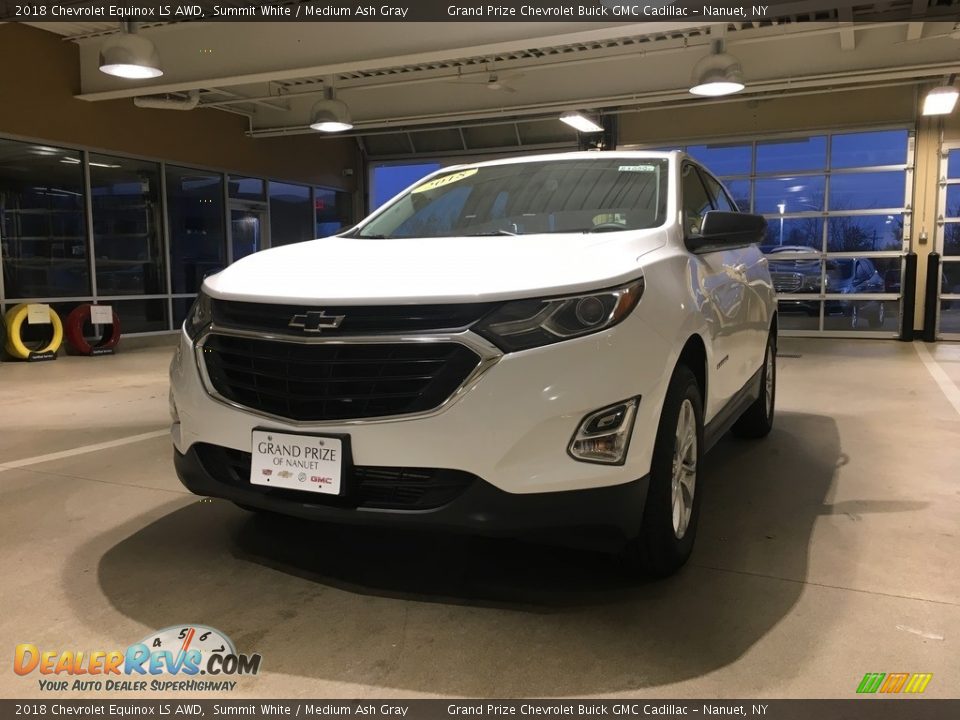 2018 Chevrolet Equinox LS AWD Summit White / Medium Ash Gray Photo #2