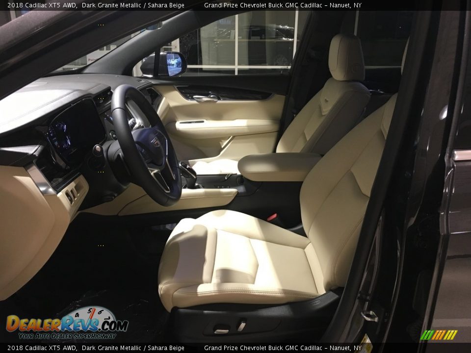2018 Cadillac XT5 AWD Dark Granite Metallic / Sahara Beige Photo #14