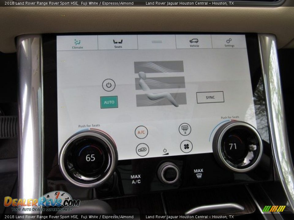 2018 Land Rover Range Rover Sport HSE Fuji White / Espresso/Almond Photo #35