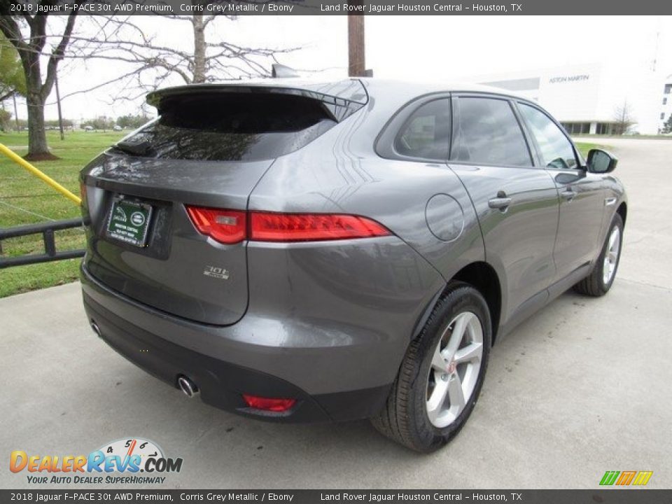 2018 Jaguar F-PACE 30t AWD Premium Corris Grey Metallic / Ebony Photo #7