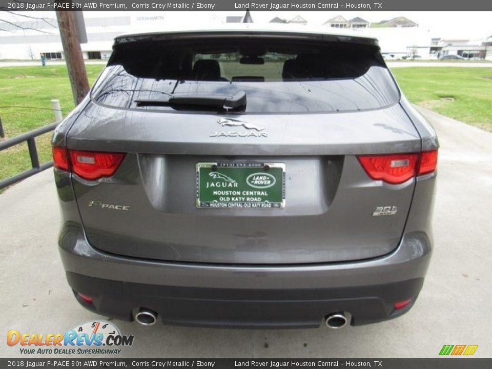 2018 Jaguar F-PACE 30t AWD Premium Corris Grey Metallic / Ebony Photo #8