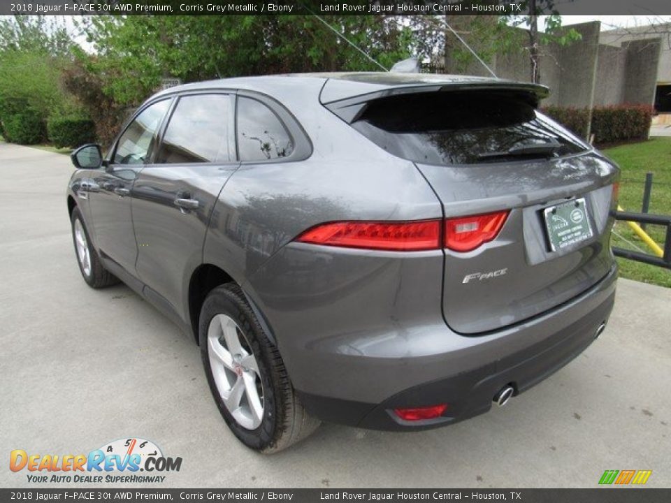 2018 Jaguar F-PACE 30t AWD Premium Corris Grey Metallic / Ebony Photo #12