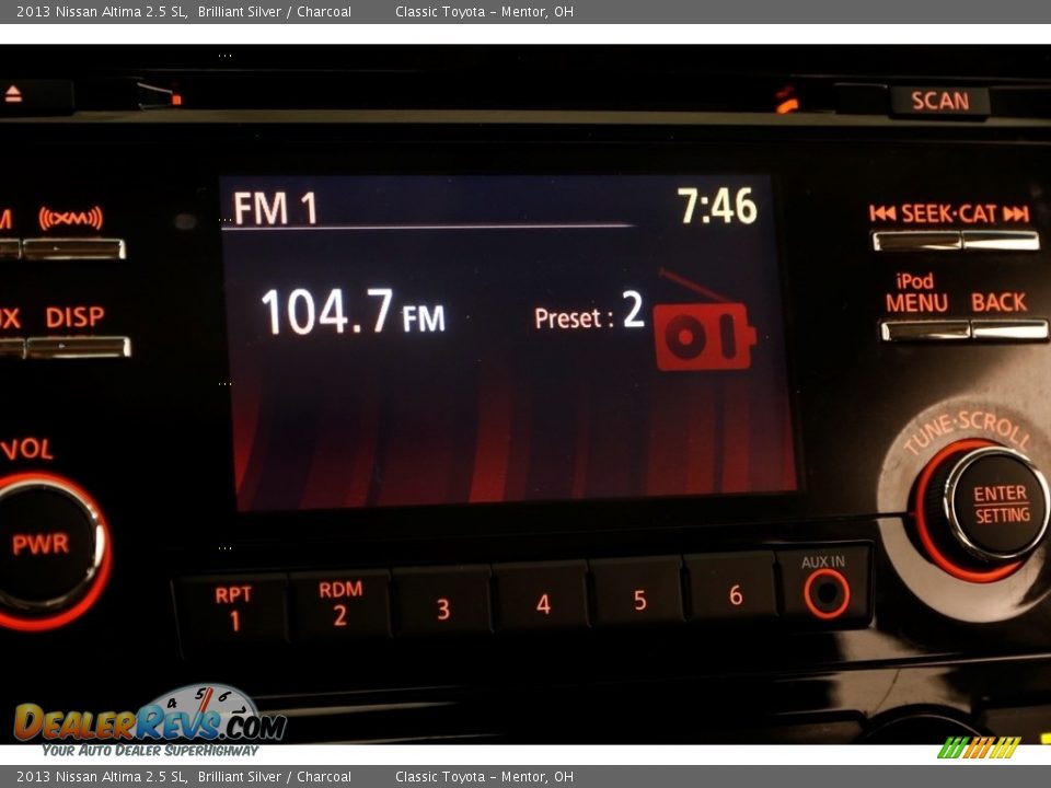 2013 Nissan Altima 2.5 SL Brilliant Silver / Charcoal Photo #9