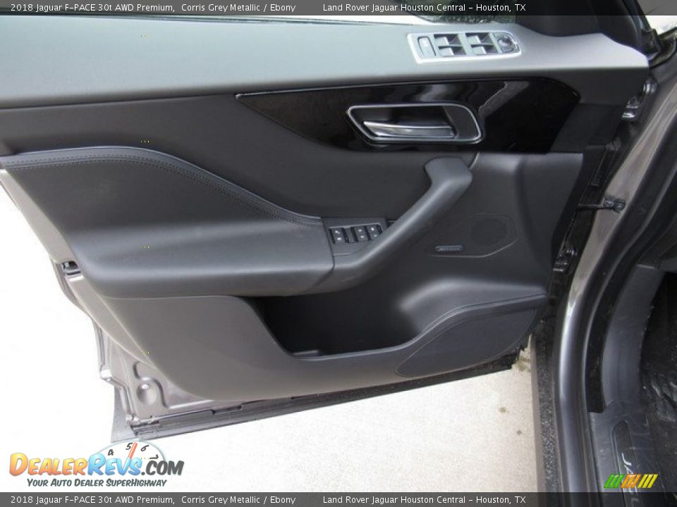 2018 Jaguar F-PACE 30t AWD Premium Corris Grey Metallic / Ebony Photo #23