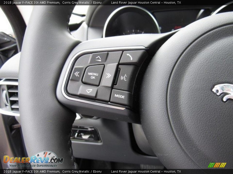 2018 Jaguar F-PACE 30t AWD Premium Corris Grey Metallic / Ebony Photo #28