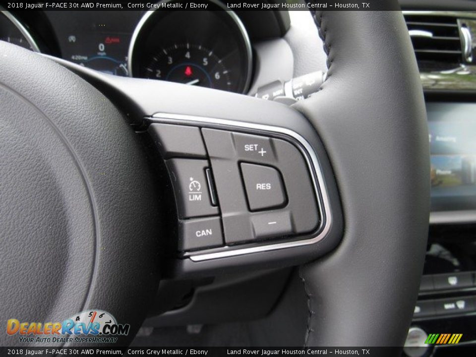 2018 Jaguar F-PACE 30t AWD Premium Corris Grey Metallic / Ebony Photo #29