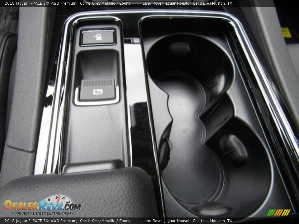 2018 Jaguar F-PACE 30t AWD Premium Corris Grey Metallic / Ebony Photo #36