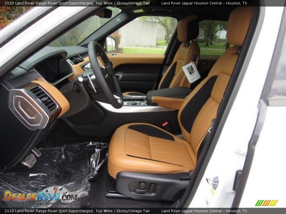 Ebony/Vintage Tan Interior - 2018 Land Rover Range Rover Sport Supercharged Photo #3