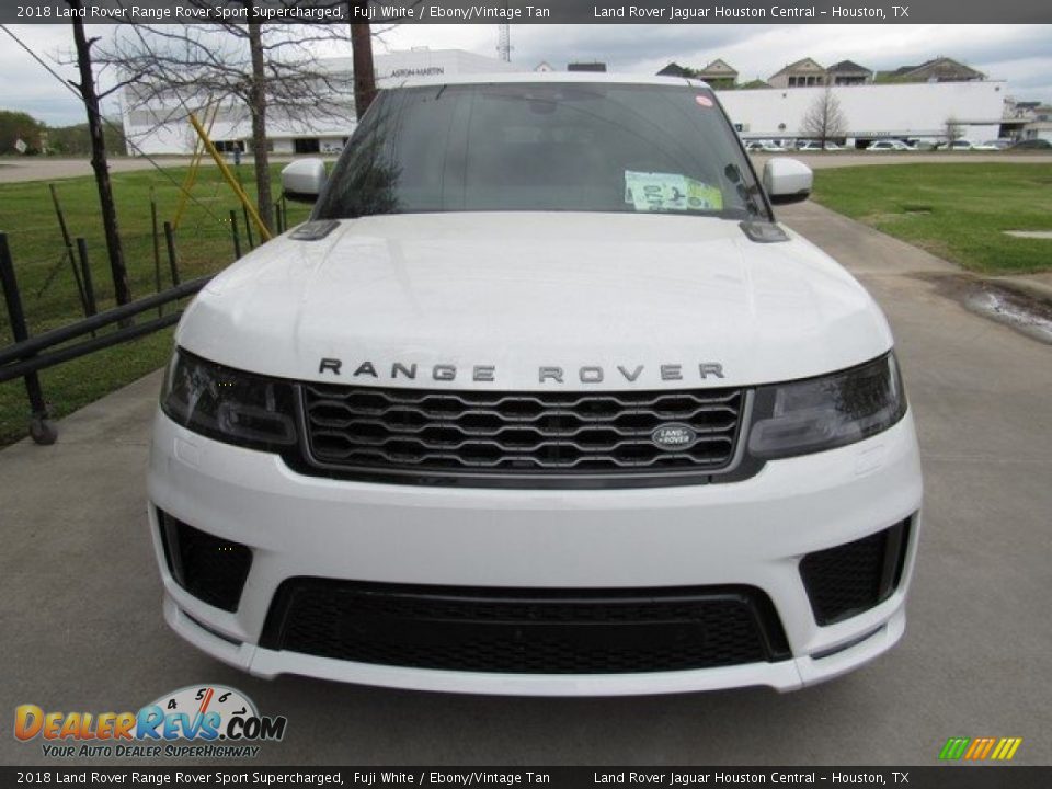2018 Land Rover Range Rover Sport Supercharged Fuji White / Ebony/Vintage Tan Photo #9