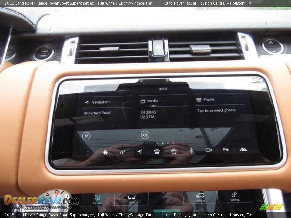 2018 Land Rover Range Rover Sport Supercharged Fuji White / Ebony/Vintage Tan Photo #33