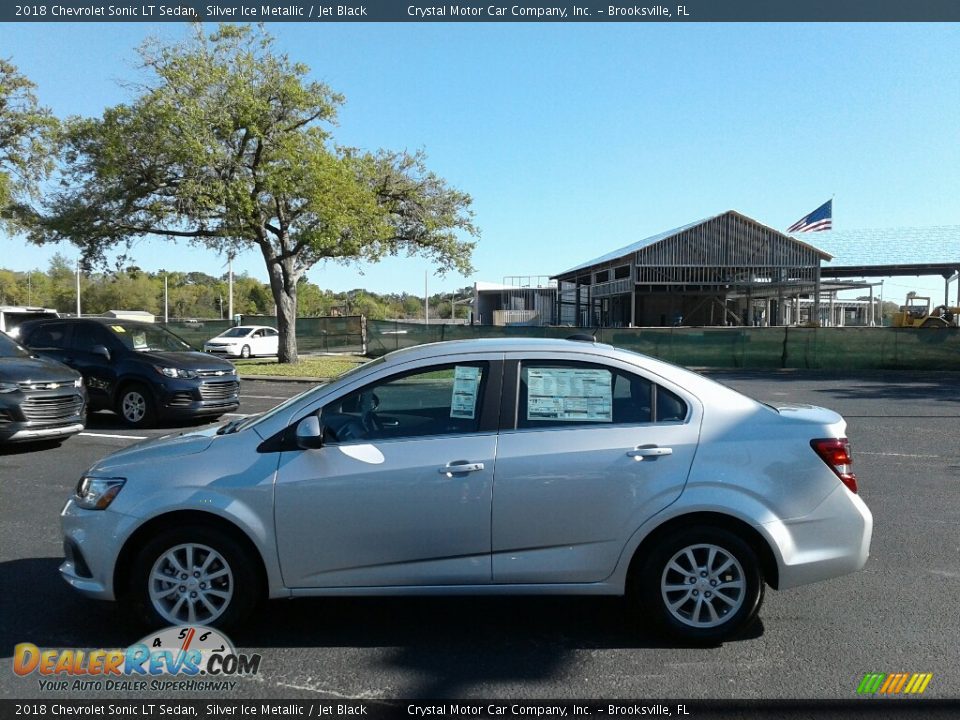 2018 Chevrolet Sonic LT Sedan Silver Ice Metallic / Jet Black Photo #2