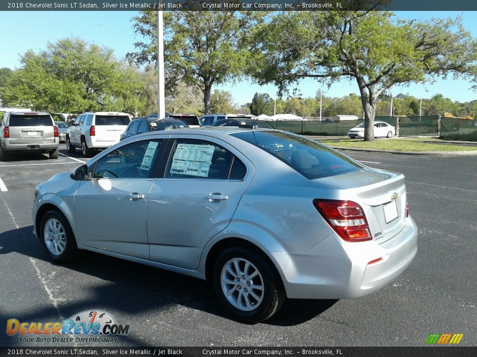 2018 Chevrolet Sonic LT Sedan Silver Ice Metallic / Jet Black Photo #3
