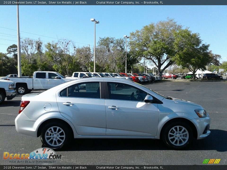 2018 Chevrolet Sonic LT Sedan Silver Ice Metallic / Jet Black Photo #6