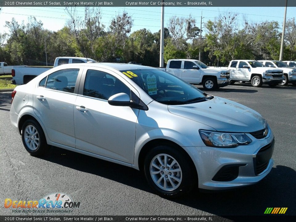 2018 Chevrolet Sonic LT Sedan Silver Ice Metallic / Jet Black Photo #7