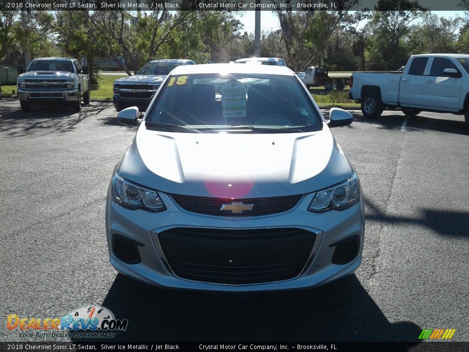 2018 Chevrolet Sonic LT Sedan Silver Ice Metallic / Jet Black Photo #8