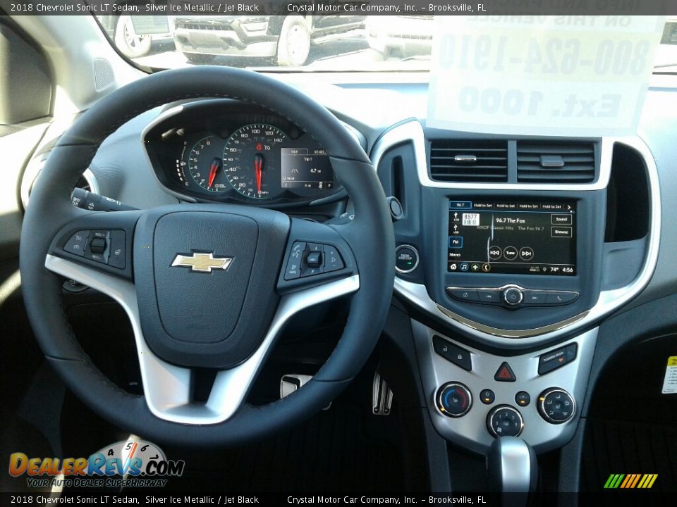 2018 Chevrolet Sonic LT Sedan Silver Ice Metallic / Jet Black Photo #13