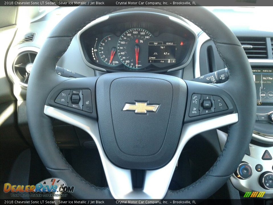 2018 Chevrolet Sonic LT Sedan Silver Ice Metallic / Jet Black Photo #14