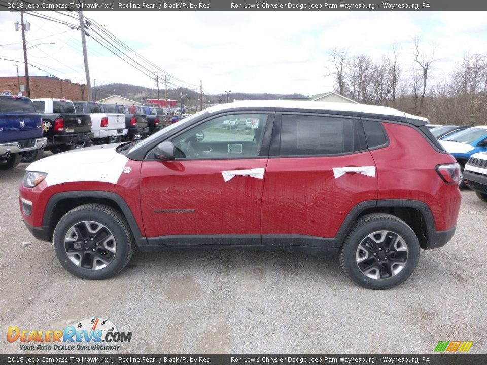 2018 Jeep Compass Trailhawk 4x4 Redline Pearl / Black/Ruby Red Photo #2