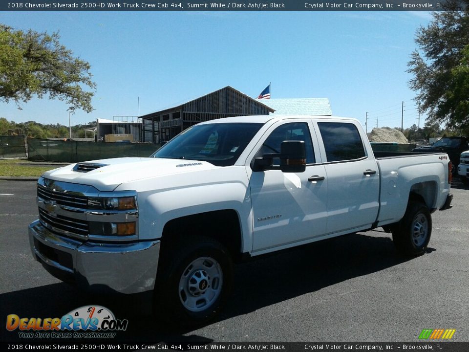 2018 Chevrolet Silverado 2500HD Work Truck Crew Cab 4x4 Summit White / Dark Ash/Jet Black Photo #1